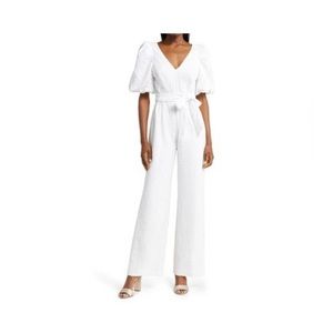 Lilly Pulitzer Kirrabelle resort white jumpsuit. Size 12 NWT
